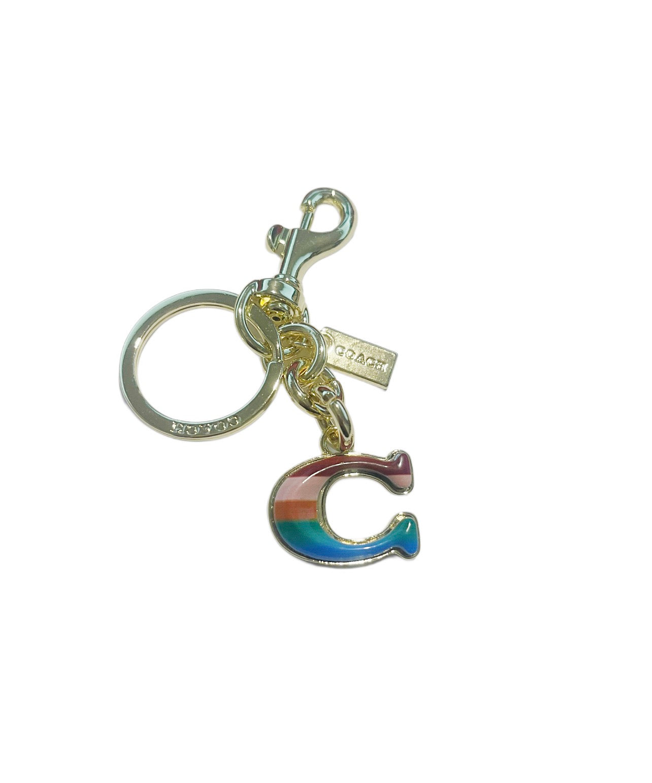 Coach Inspired Colorful C Handbag Keychain