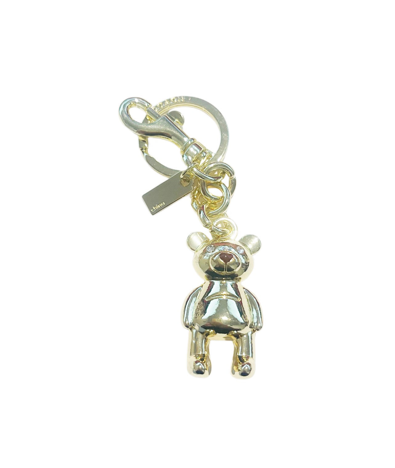Coach Inspired Gold Teddy Bear Handbag Charm