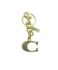 Coach Inspired Gold and Black C Handbag Charm
