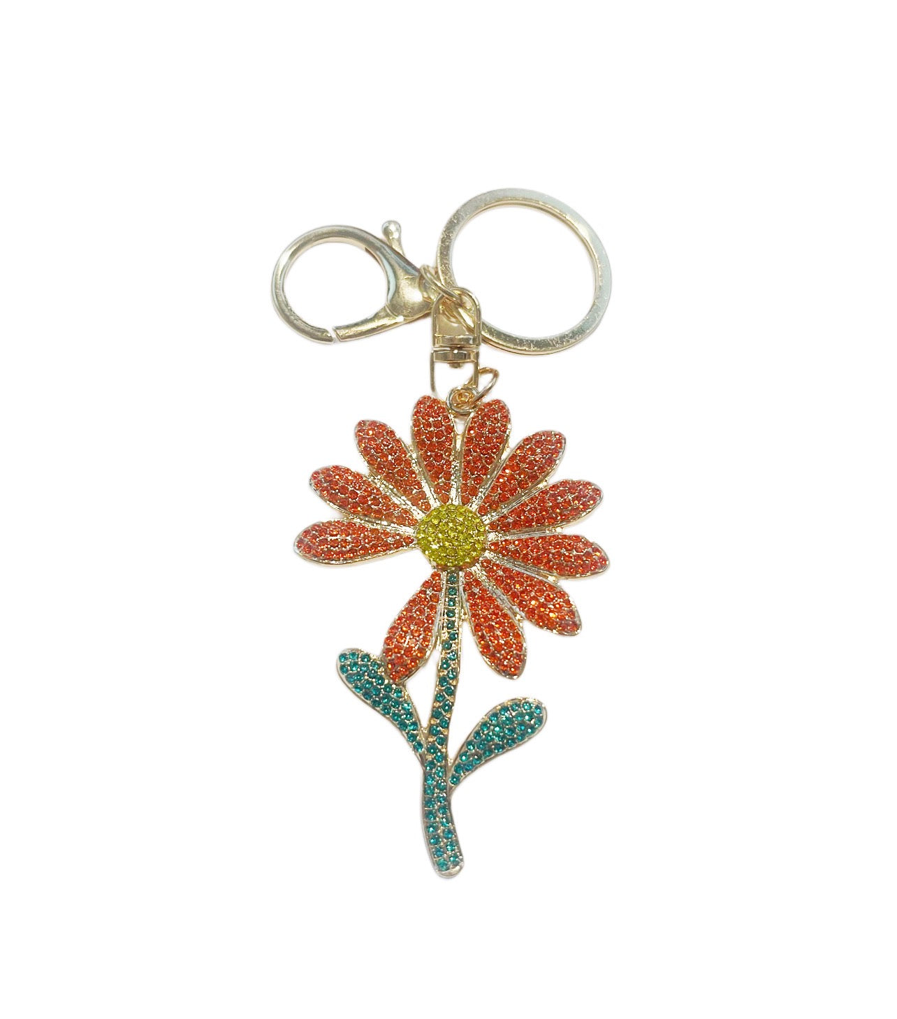 Orange Sunflower Handbag Charm