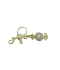 Coach Inspired Gold Tricolor Handbag Charm