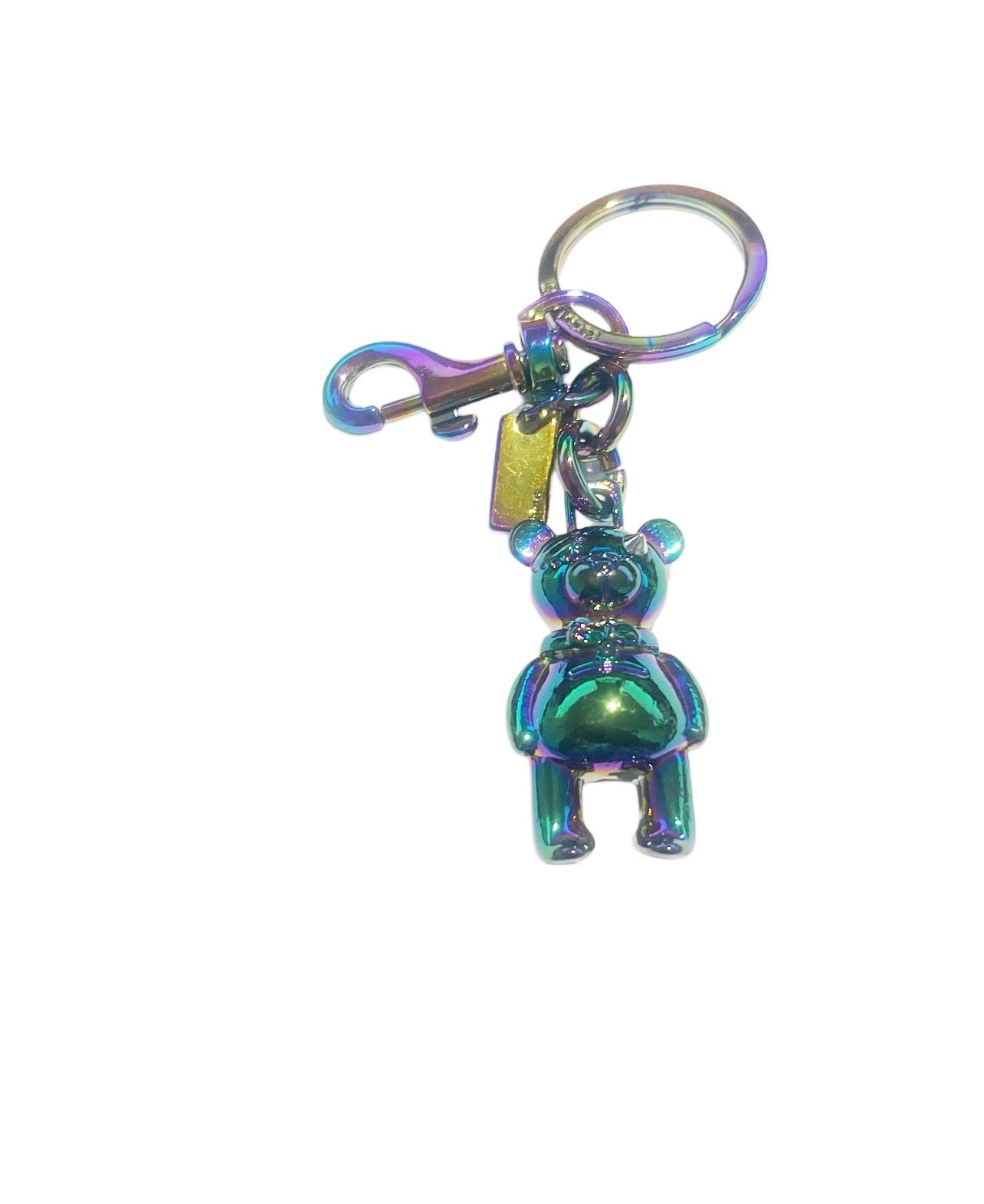 Coach Inspired Colorful Teddy Bear Handbag Charm