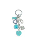 Coach Inspired Teal Handbag Keychain Charm