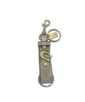 Coach Inspired Beige Signature Keychain
