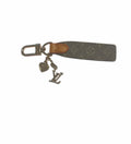 Brown LV Inspired Keychain with Tags