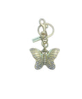 Coach Gold Rhinestone Butterfly Handbag Keychain