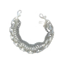 Coach Inspired Silver 3 Piece Handbag Chain