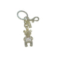 Coach Inspired Gold Teddy Bear Handbag Keychain